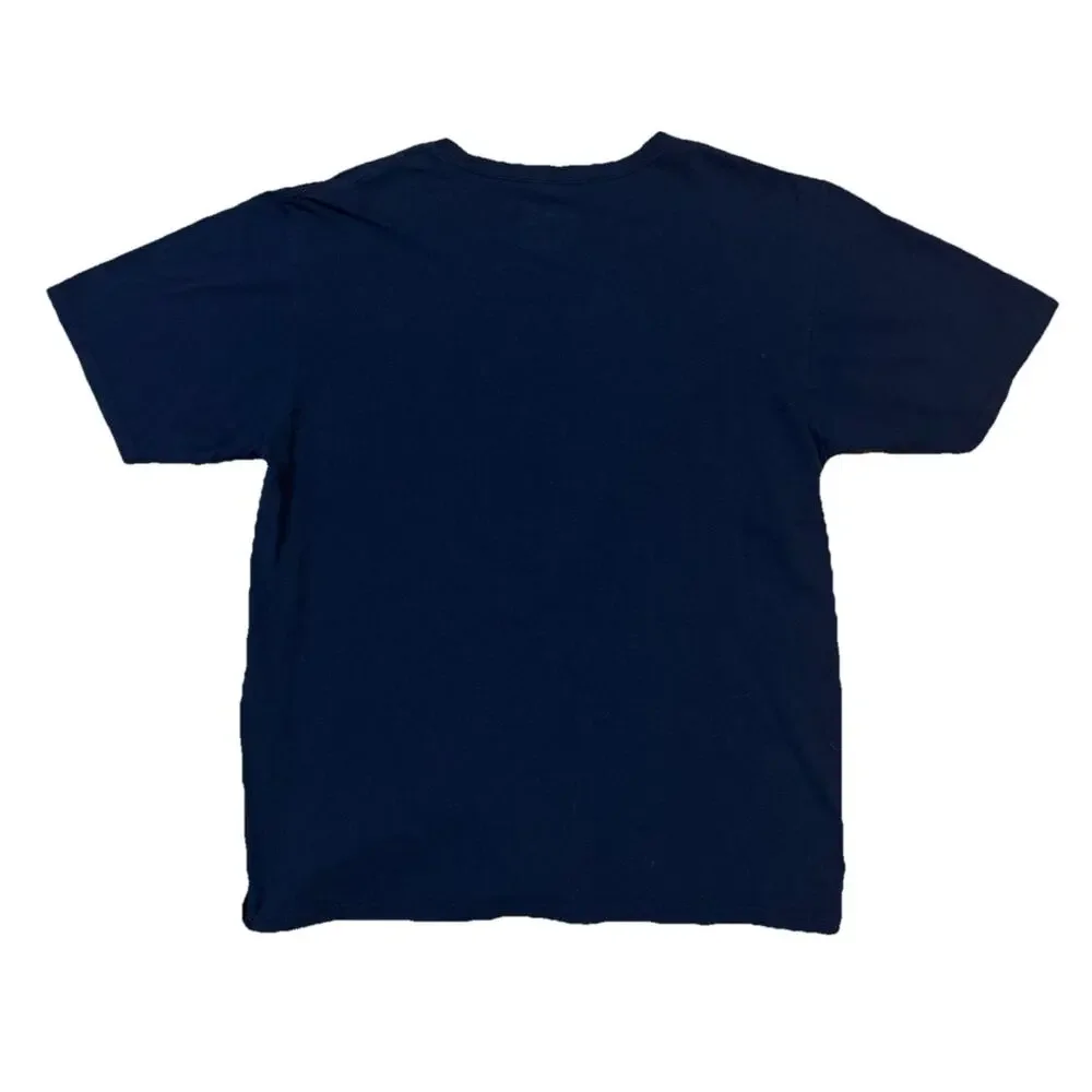 Adidas Navy Go-To Tee Sz L - Crew Neck Relaxed Fit Casual Cotton‎ T-Shirt Men